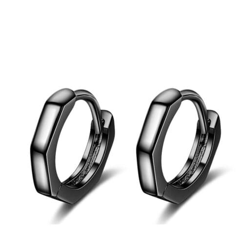 KOFSAC Charm Silver 925 Earrings For Women Jewelry Vintage Black Gold Bamboo Festival Earring Ear Hoop Girl Valentines Day Gift