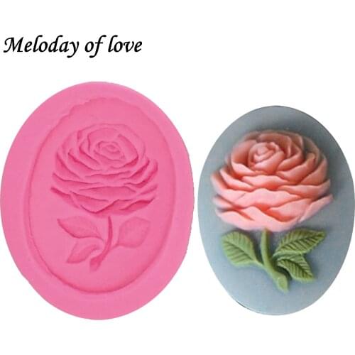 1Pcs DIY Rose Flower Silicone Mold,Sugarcraft Cake Decorating Tools,Fondant Chocolate Molds Cake Mould Soap baking tray T1262