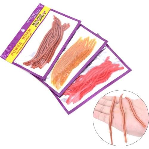 10Pcs/Lot Artificial Sea Worms 13cm Soft Fishing Lures Soft Bait Lifelike Fishy Smell Lures Fishing Tackle