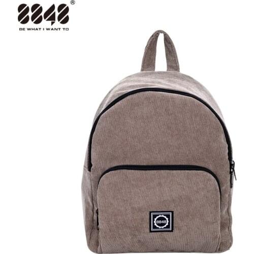 8848 Women Backpack Youth Small Solid Casual Backpacks Students School Bag Teenage Girls Vintage Cute Bags Rucksack Mochila 007