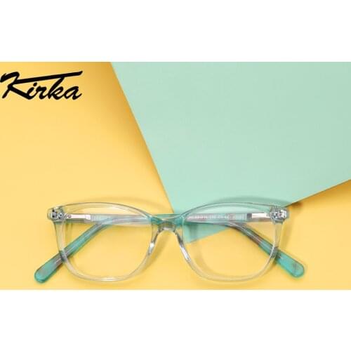 Girls Cute Design Acetate Kids Glasses Frame Square Kids Eyewear Myopia Optical Eyeglass Frames for Children