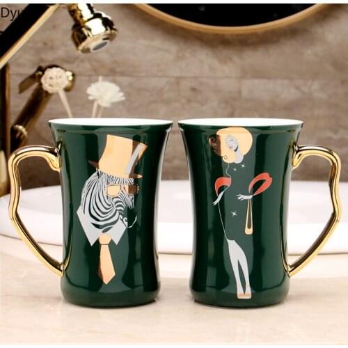 Bathroom accessories simple decal ceramic bathroom tooth brushing cup household couple mouthwash cup toiletries couple cup pair