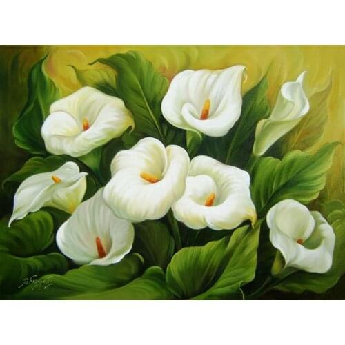 Diy 5d diamond Painting flowers Lily Cross Stitch diamond embroidery mosaic diamonds wall stickers home decor