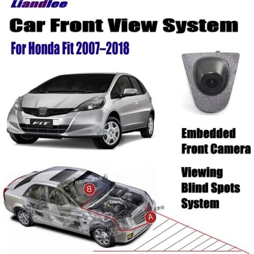 Car Front View Camera For Honda Fit 2007-2018 2015 2016 Not Rear View Backup Parking Camera HD CCD Night Vision
