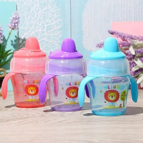 Baby Water Bottle Cartoon Infant Cups With Duckbill Mouth Shape For Feeding Kids120ML Training
