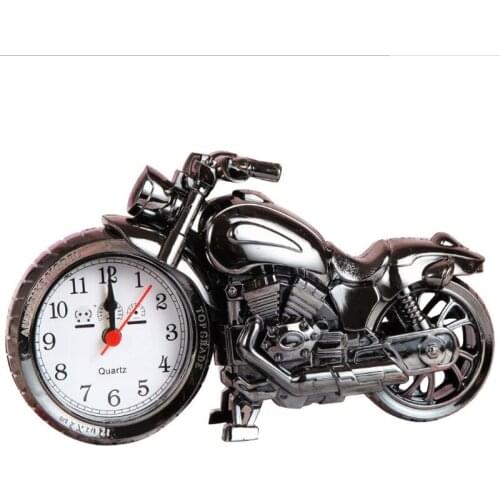 Childrens toy creative retro motorcycle alarm clock