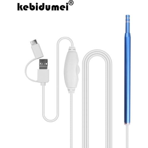 Kebidumei Professional 3 In 1 Ear Spoon Borescope Ear Cleaning USB OTG Endoscope for Android Phone PC Type C For Ear Care