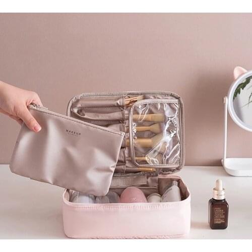 Classified storage Large Capacity Cosmetic Bag Travel Toiletries Organizer Waterproof Makeup Cases Travel Wash Storage Bags