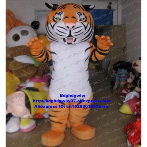Brown Hobbes Tiger Mascot Costume Adult Cartoon Character Outfit Suit Album Of Painting Professional Speziell Technical zx2375