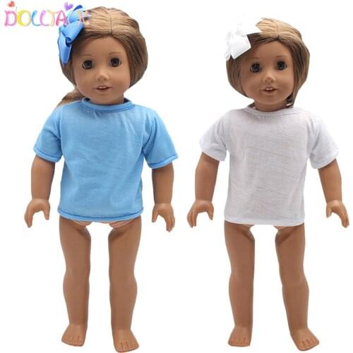 Doll Talk 1pcs Fashion Short Suit Fit For Baby Reborn Dolls 43cm Doll Clothes T-shirt+Panties Doll Clothes Match Axxessories