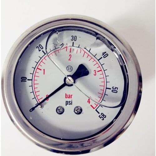 M14*1.5 Mini Vacuum Pressure Gauge Meter 0-4 bar Stable Performance Pressure Gage Double Scale,Gauge Manometer Pressure Tester