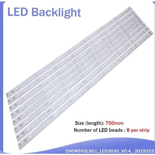 New 16pcs/set LED Backlight Strips for changhong 65S1 lamp chdmt65lb01_led3030_v00.4_20190315