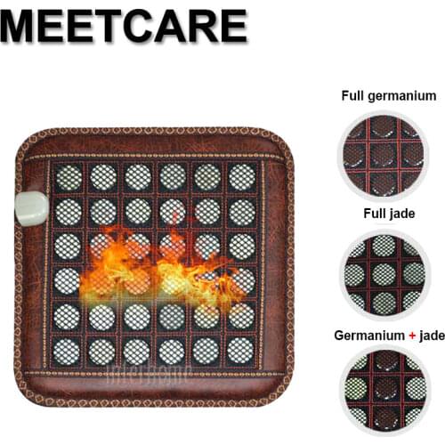 New Sofa Jade Stone Infrared Heated Massage Cushion Temperature Display Bed Mat Health Care Heating Jade Mattress Anion 45x45cm