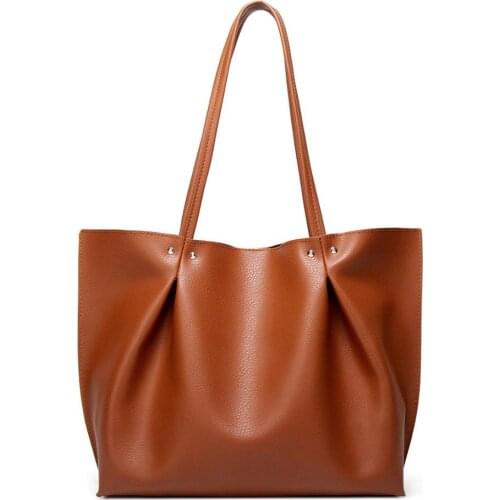 YOUAE Hot Fashion Womens bag 2020 new solid color large capacity shoulder bag