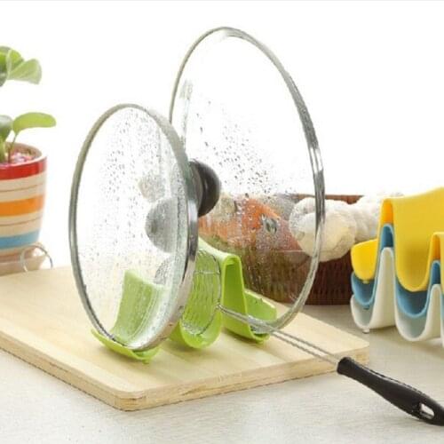 Practical Kitchen Multi-functional Pot Pan Cover Stand Holde Plastic Stand Pot Pan Cover Lid Shell Stand Shelf Holder Rack