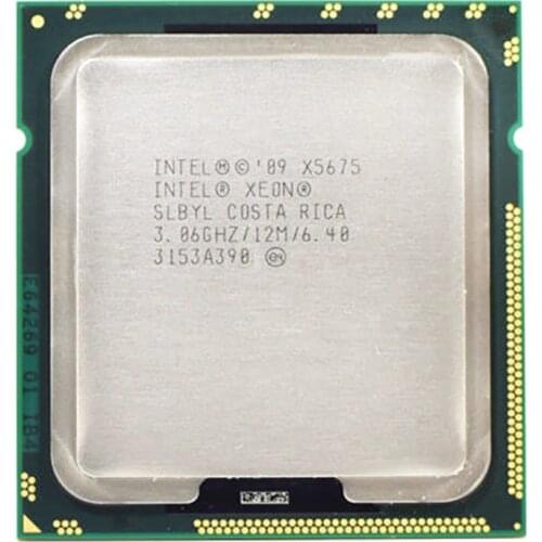 For Intel Xeon Six-Core X5675 SLBYL 3.07GHz 12MB 6.40GT/s Socket LGA1366 CPU