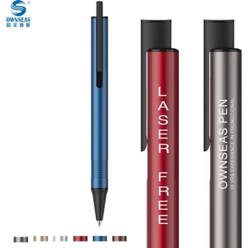 Promotional Gifts Metal Ballpoint Pen with Customized Brand Logo Free Laser