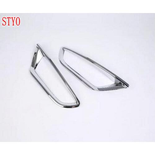 STYO Car ABS Chrome Rear Tail Fog Light Lamp Cover Trim for MAZDAS CX-3 CX3 2018
