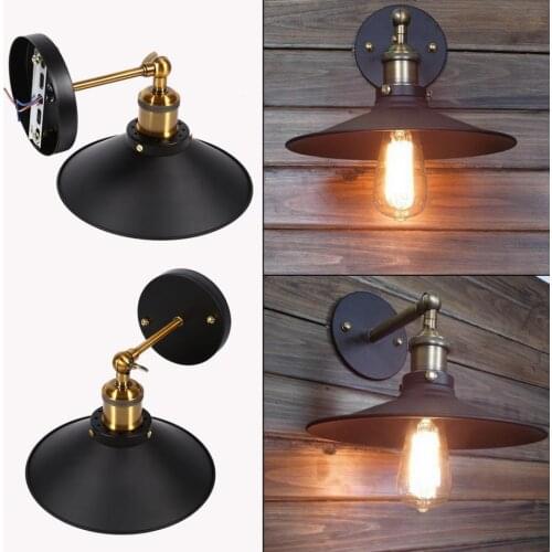 85~265V Vintage E27 Wall Light Base Socket Industrial Style Metal Lamp Holder Retro Lamp Base Lighting Decoration