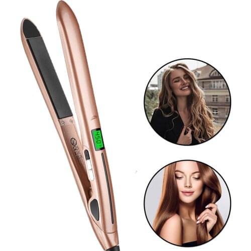 Women Hair Straightener Curling Tourmaline Ceramic Coating Flat Iron Straight Hair Fast Heating Hair Styling Tool Hair Machine