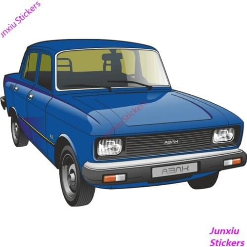 Funny Car Stickers and Decals AZLK Moskvich 2140 Bodywork Windshield Suv Decoration Auto Graffiti Styling Accessories KK 15*10cm