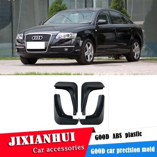 For Audi A6 2006-2010 Mudflaps Splash Guards Front With the color and rear Mud Flap Mudguards Fender Modified special