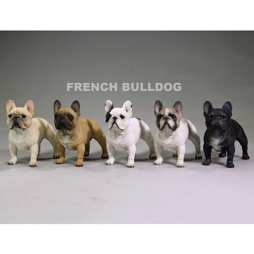 About 8cm 1/6 Scale Simulation Animal Standing cartoon Pet dog Model Home Kids Toys Gift Model Car Scene decoration Decoration