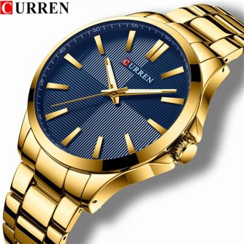 Men Watch CURREN Top Luxury Brand Fashion Waterproof Quartz Sport Mens Watches Full Steel Business Male Clock Relogio Masculino