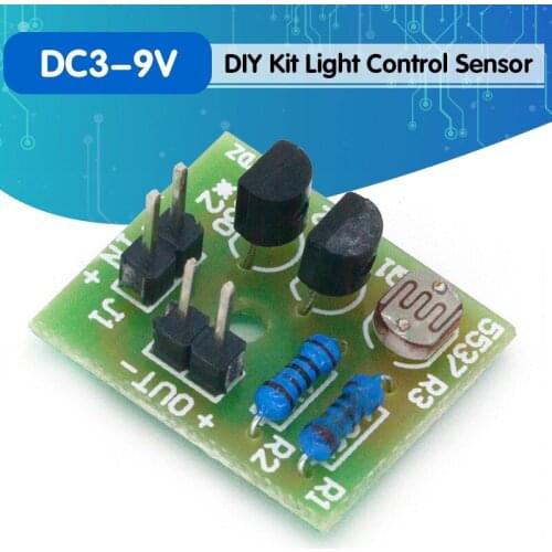 DIY Kit Light Control Sensor Switch Suite Photosensitive Induction Switch Kits DIY Electronic Trainning Integrated Circuit Suite