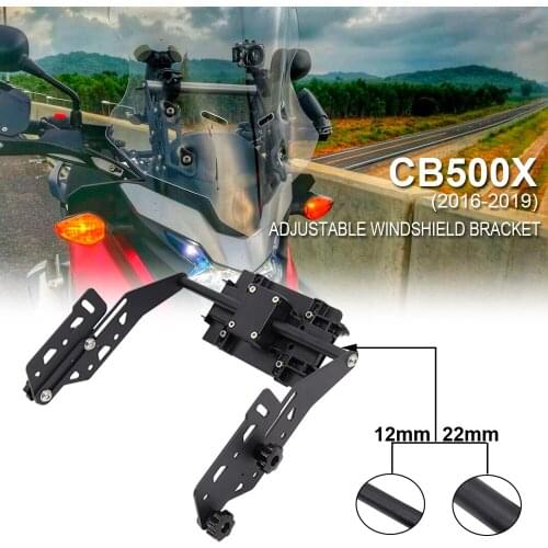 New For Honda CB500X 2016 2017 2018 2019 CB 500 X Motorcycle Adjustable Windshield Kit & GPS Navigaton Mount Phone Bracket