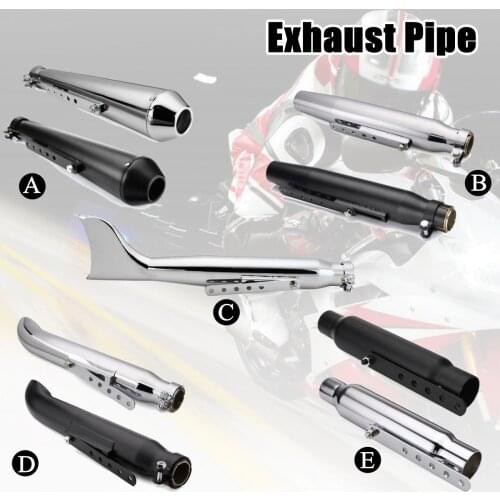 General Motorcycle Exhaust Pipe Muffler Exhaust Nozzle Vintage Rear Pipe Tail Pipefor Suzuki/Yamaha/Honda