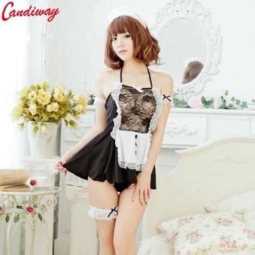 Cosplay Maid Clothes Sexy Lace Lady Uniform temptation Dress costumes porn Adult Sex Games High quanlity erotic suit
