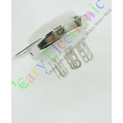 Wholesale and retail 20PCS 8 PIN ceramics VACCUM TUBE SOCKETS SAVER FOR KT88 6550 EL34 AUDIO tube amps free shipping