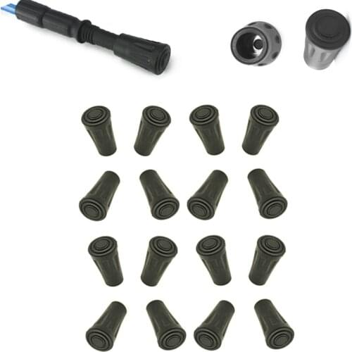 16Pcs outdoor camp hike protector cap tip rubber Trekking pole nordic walk stick cane climb replacement alpenstock