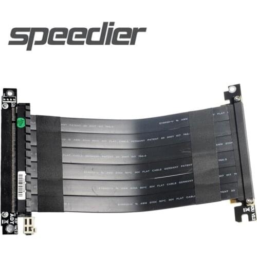 New GTX RTX Graphics Card Riser Cable PCIE 3.0 X16 To X16 Flexible Flat Extension Cable Gen3 Extender Adapter For ITX A4 Chassis