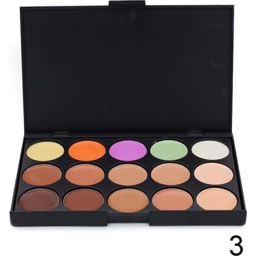 By DHL 200pcs UCANBE Professional 15 Color Camouflage Facial Concealer Palettes Neutral Contour Cream Makeup set Cosmetic tools