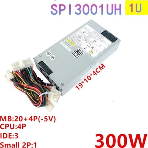Almost New PSU For SPI Standard 1U -5V 300W Power Supply SPI3001UH FSP250-50PLB FSP300-601U