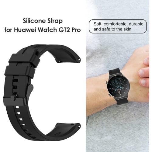 22mm Silicone Band Elegant Watch Comfortable Element for Huawei Watch GT2 Pro 2e Soft Watchband Replacement Belts