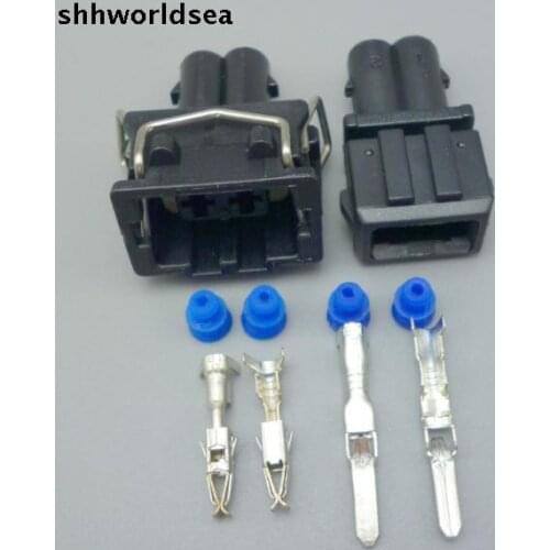 Shhworldsea 5/30/100sets 3.5mm male and female 2pin kit wire harness auto connector 357 972 762 357 972 752
