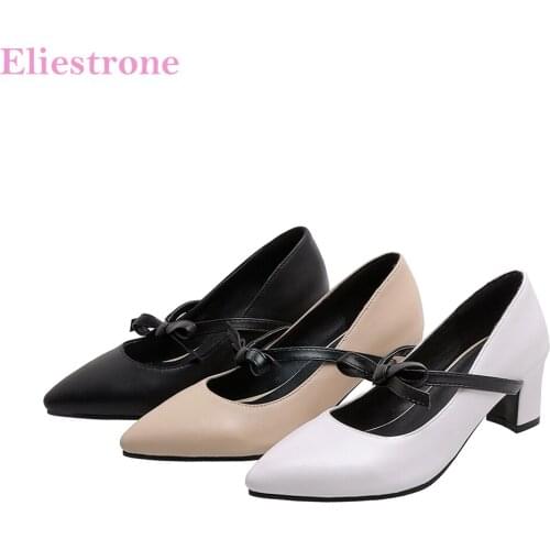 Brand New Comfortable White Apricot Women Pumps Fashion High Heels Office Lady Shoes Plus Big Small Size 11 32 43 45 48