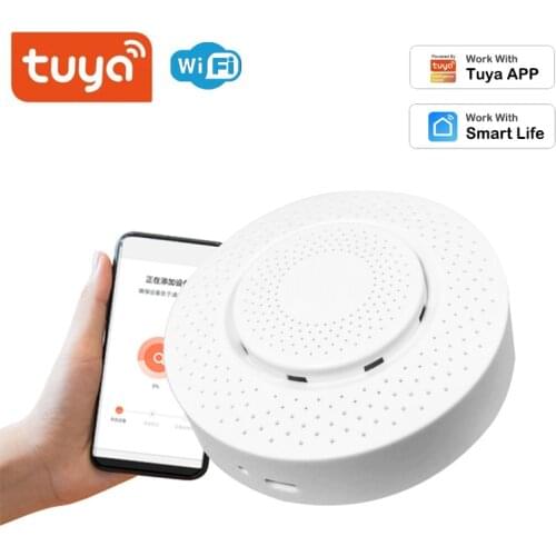 Tuya Gas Leak Smart Sensor WIFI Gas Sensor Gas Leak Monitoring Sound And Light Alarm Sensor Smart Life/Tuya App Remote Push