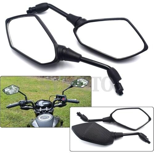 2X10mm Universal Motorcycle Side RearView Mirrors Accessories For Honda Yamaha Kawasaki BMW Aprilia KTM Tuono Scooter ALL Modle