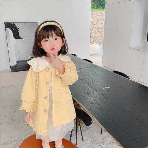 2021 new spring autumn summer Girls Kids cotton Windbreaker comfortable cute baby Clothes Children Clothing