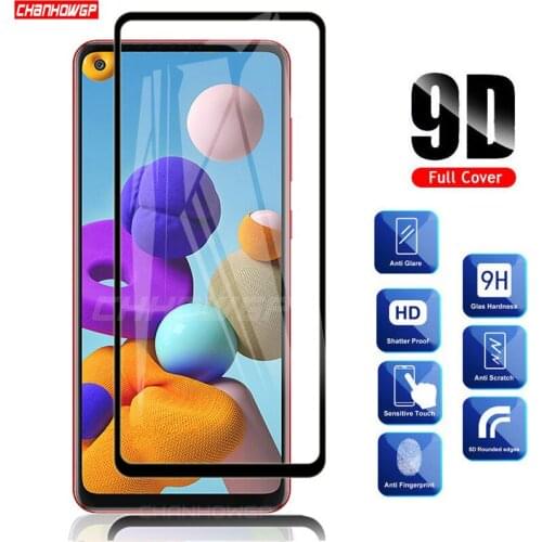For Samsung A21S Tempered Glass Full Cover Screen Protector for Samsung Galaxy A21s A21 s SM-A217F/DS 6.5'' Protective Film