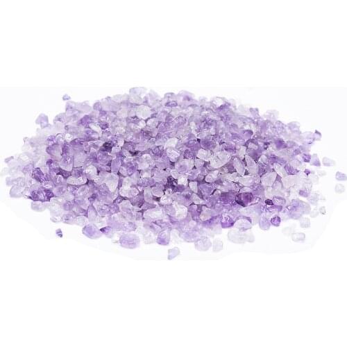 100g/bag Irregular Natural Amethys Crystal Degaussing Ornamental Stone White Crystal Quartz Lapis Lazuli Fish Tank Gravel Decor