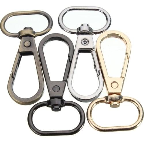 4 Colors 5Pcs 48mm Bag Clasps Lobster Swivel Trigger Clips Snap Hook For 20mm Strapping For DIY Accessories Keychain Parts
