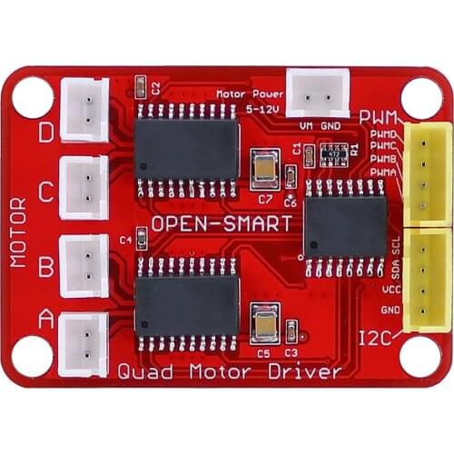 4-Channel 1.2A L293DD Quad Motor Driver Module Full-bridge Driver for Arduino Mecanum Wheel Robot Car