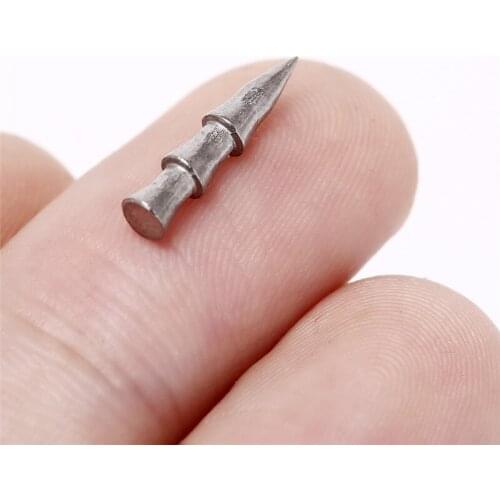 5/8pcs Tungsten Nail Pagoda Fishing Sinker Small Thin Worm Weights Sinkers Fishing Tackle Insert Into Soft Plastic Lures