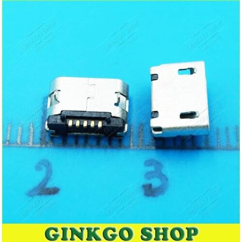 500pcs/lot Micro USB Connector Tail Charging socket 5.9 Short Pins for Repairing Digital Product Mobile Phone
