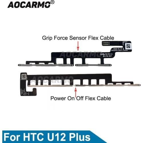 Aocarmo Power On Off Volume Button Pressure Flex Cable Aand Grip Force Sensor Cable For HTC U12 Plus U12+ Replacement Parts